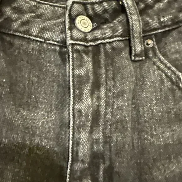 PacSun Womens Mom Jeans Size 25 Dark Wash Black Casual Denim - Picture 9 of 16